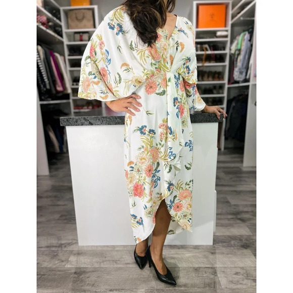 NWT Petal & Pup White Floral Bohemian Midi Dress $99 - Picture 10 of 12